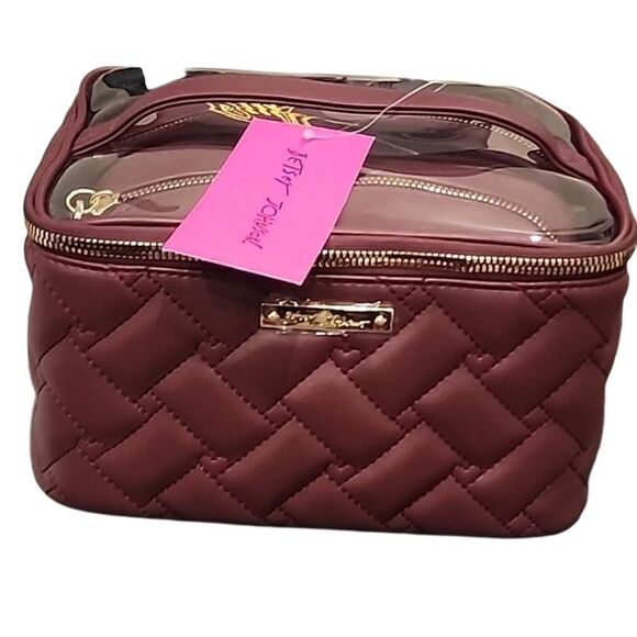 Betsey Johnson 3-Piece Nested Topset Cosmetic Case - Picture 12 of 12